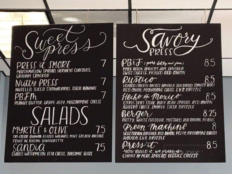 The Press Cafe - Monrovia, CA menu_pic