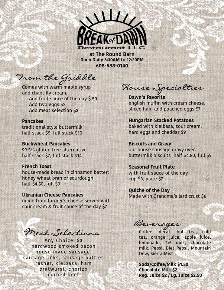 /29216688/Break-of-Dawn-Restaurant-Spring-Green-WI - Spring Green, WI
