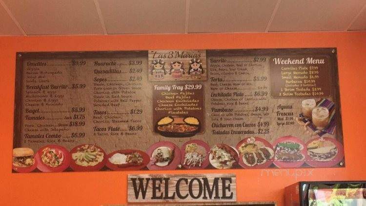 Las 3 Maria's Tacos Y Huarches - Santa Clarita, CA menu_pic