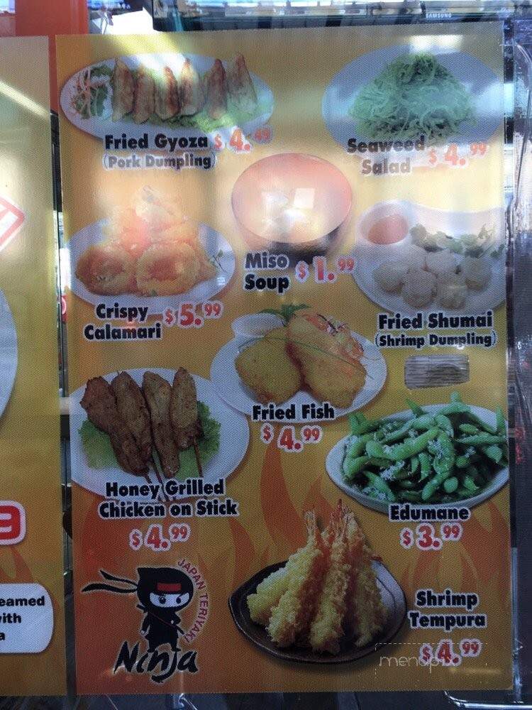 Ninja Japan Teriyaki and Sushi - Woodhaven, NY menu_pic