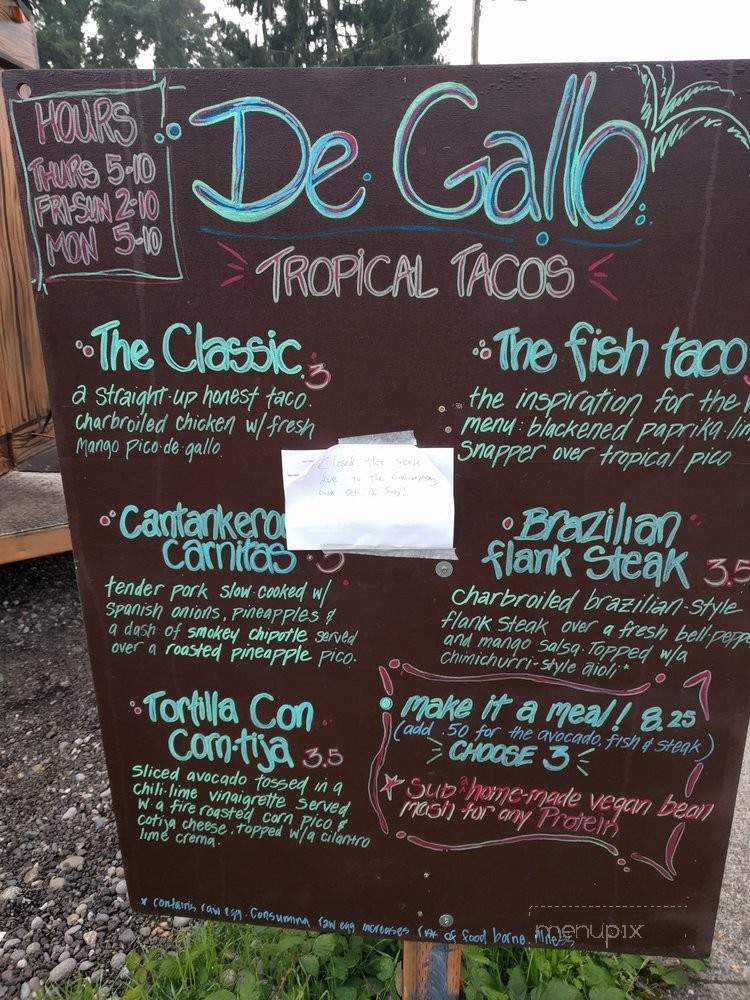 De Gallo - Portland, OR menu_pic