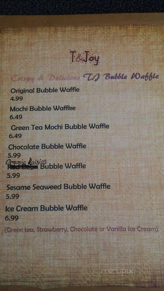T & Joy - Claremont, CA menu_pic