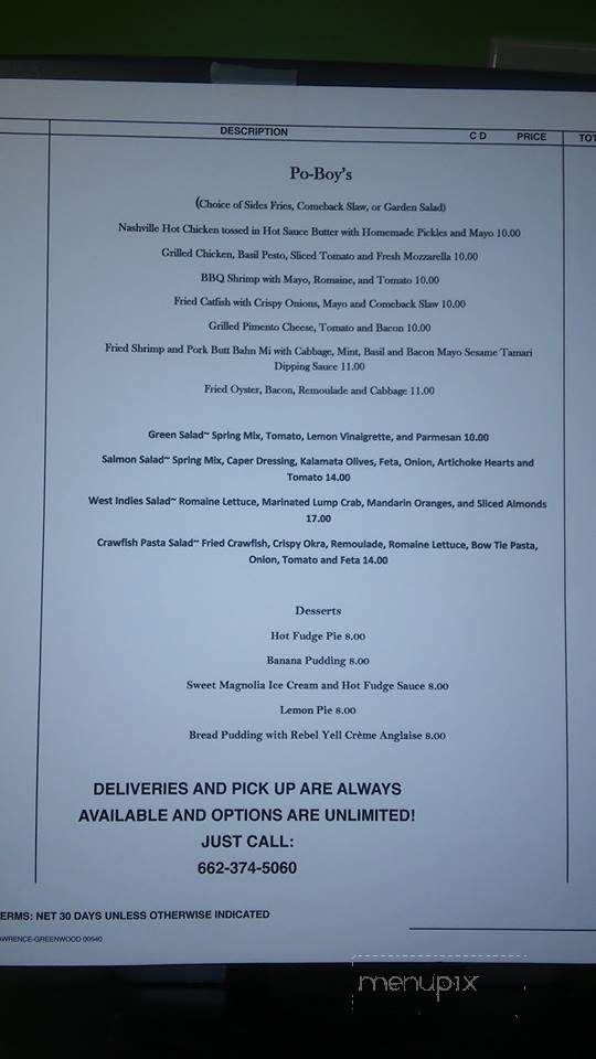 Fan and Johnny's - Greenwood, MS menu_pic