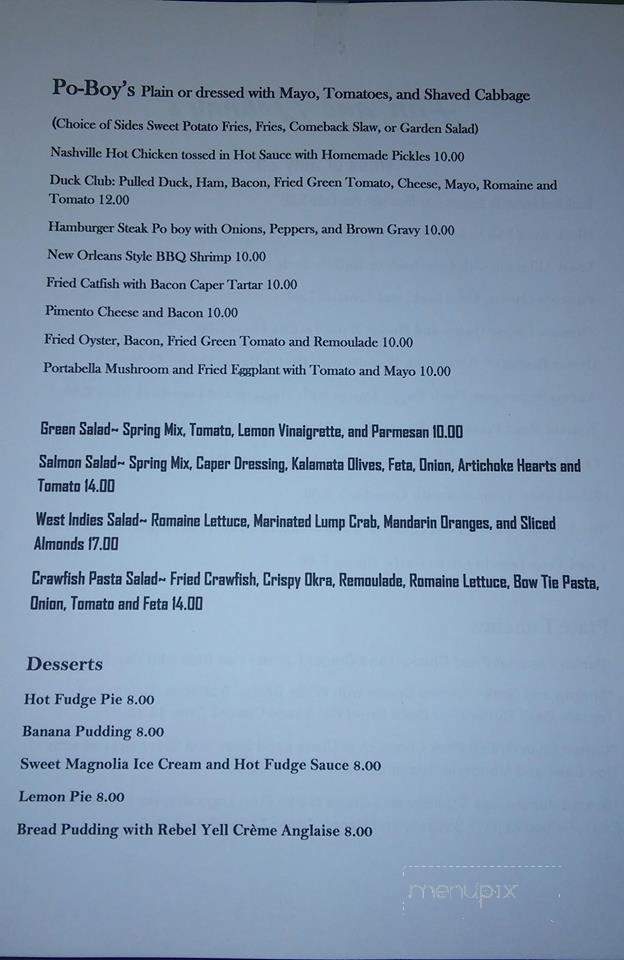 Fan and Johnny's - Greenwood, MS menu_pic