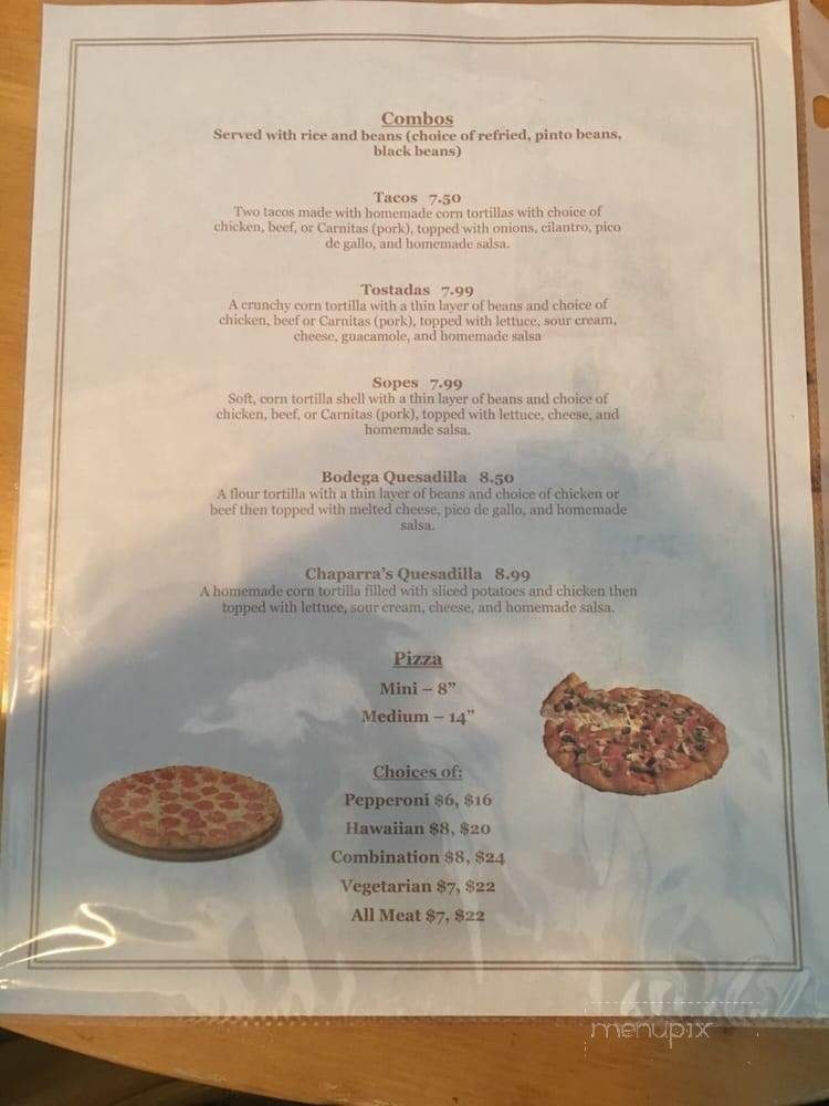 Bodega Cafe - Redding, CA menu_pic