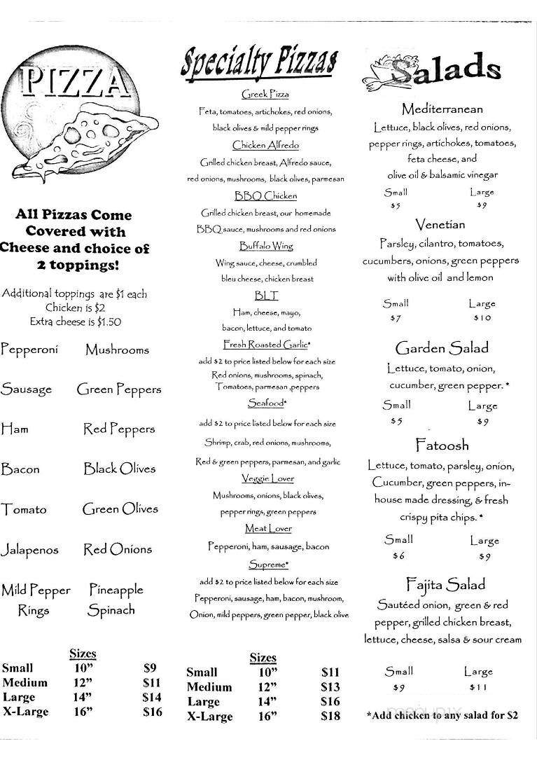 Fired Up Pizza and Ethnic Cuisine - Lehigh Acres, FL menu_pic