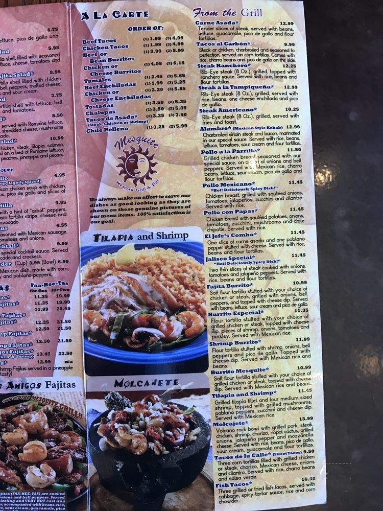 Mesquite - McDonough, GA menu_pic