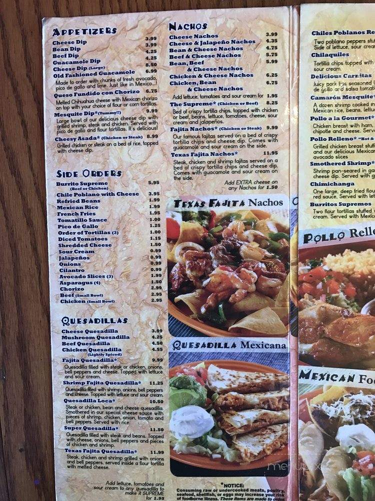 Mesquite - McDonough, GA menu_pic