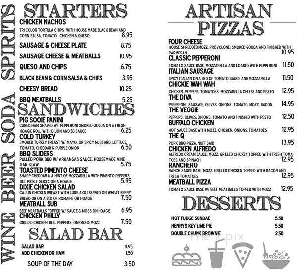 Southbound Pizza Place - Helena-West Helena, AR menu_pic