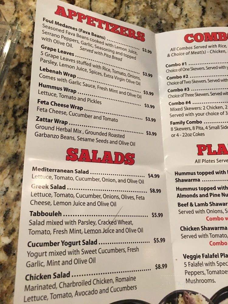 Kebab Grill - Santa Clarita, CA menu_pic
