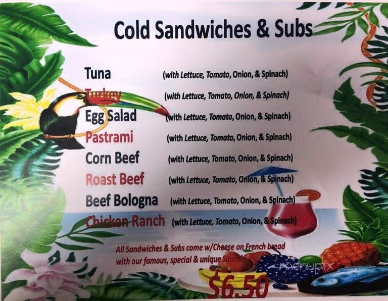 Tropical Island Fruits & Subs - Tampa, FL menu_pic