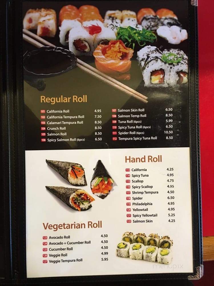 Ozen Sushi - Buena Park, CA menu_pic