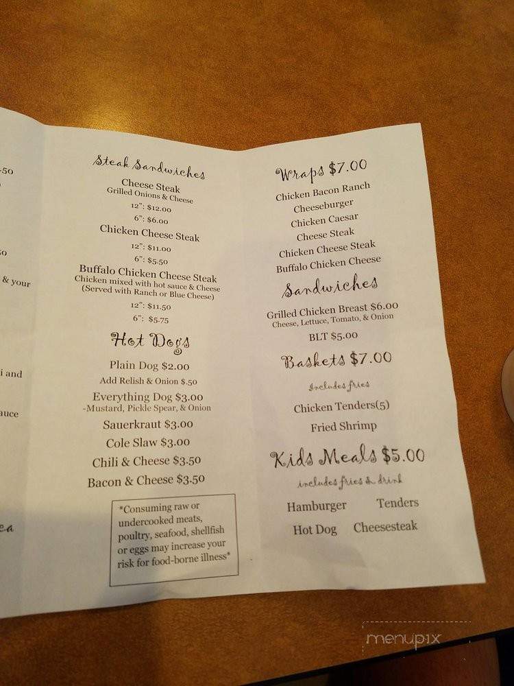 Bessie's - Saint Marys, GA menu_pic