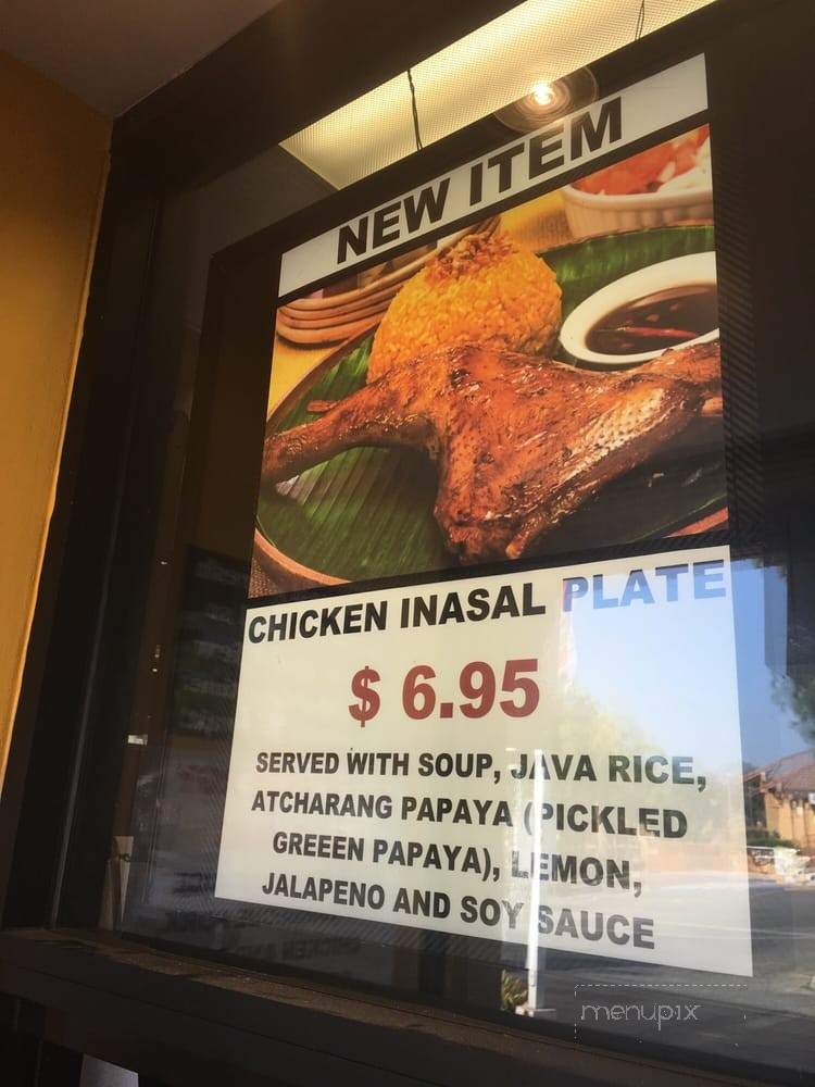 Tony's Barbecue and Bibingkinitan - West Covina, CA menu_pic