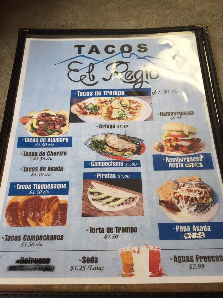 Tacos El Regio - Charlotte, NC menu_pic