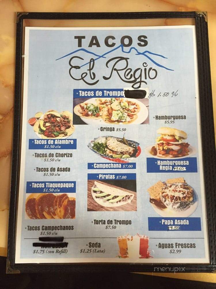 Tacos El Regio - Charlotte, NC menu_pic