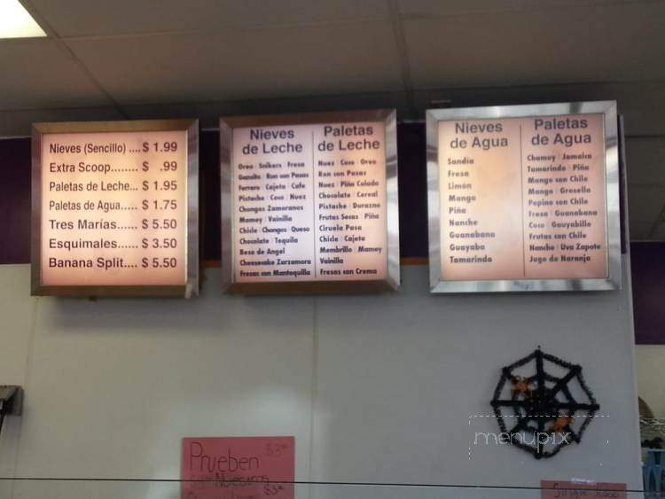 La Monarca Nieves De Michoacan Y Paletas - Pomona, CA menu_pic