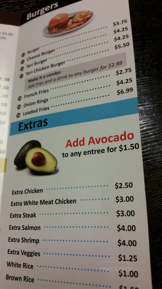 Sam's Grill - Anaheim, CA menu_pic