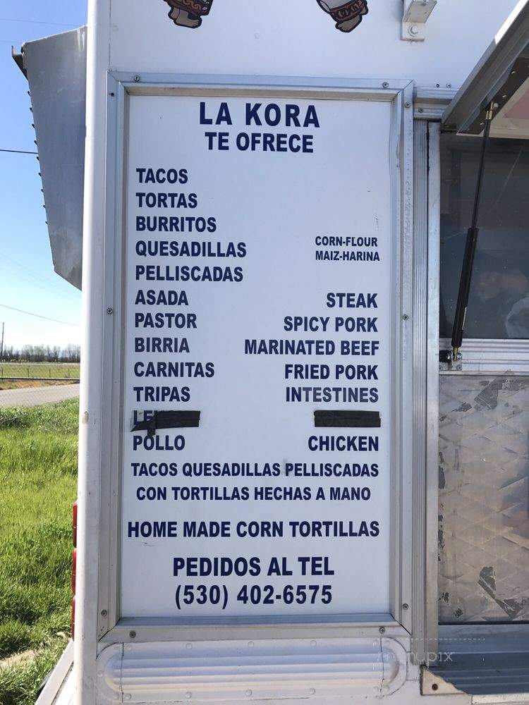 /29227830/La-Kora-Taco-Truck-Menu-Woodland-CA - Woodland, CA