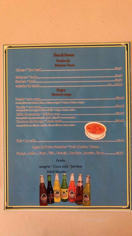 Los Chulos - Pennsauken Township, NJ menu_pic