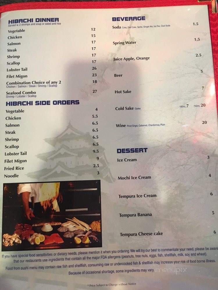 Tenji Asian Cuisine - Mason, OH menu_pic