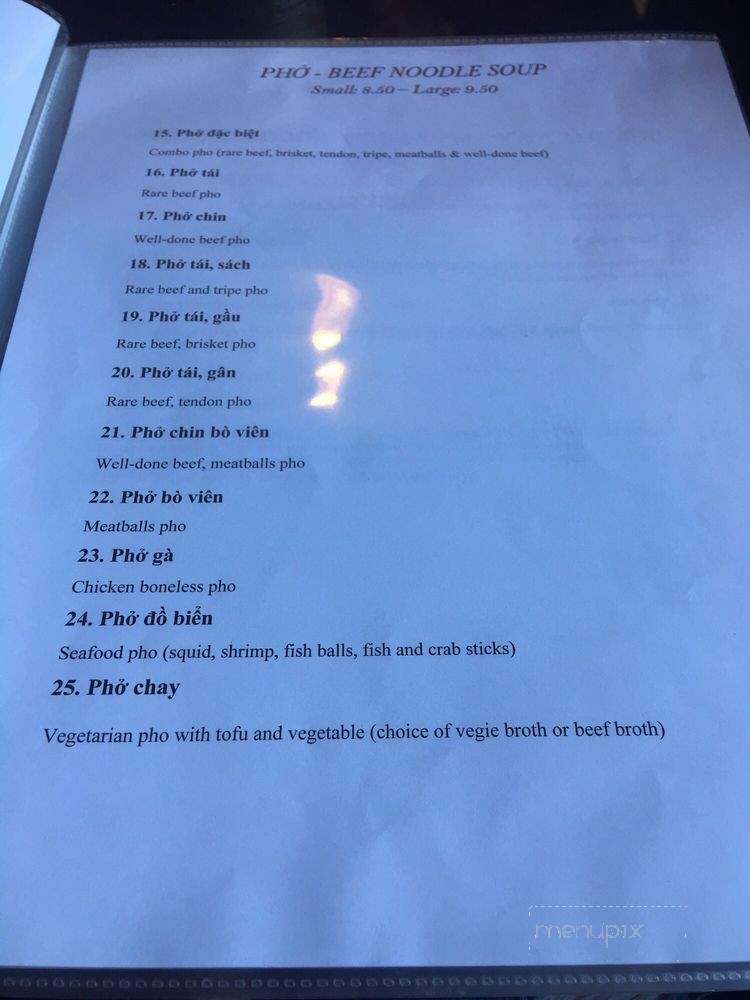 Mai Vietnamese Restaurant - Seattle, WA menu_pic