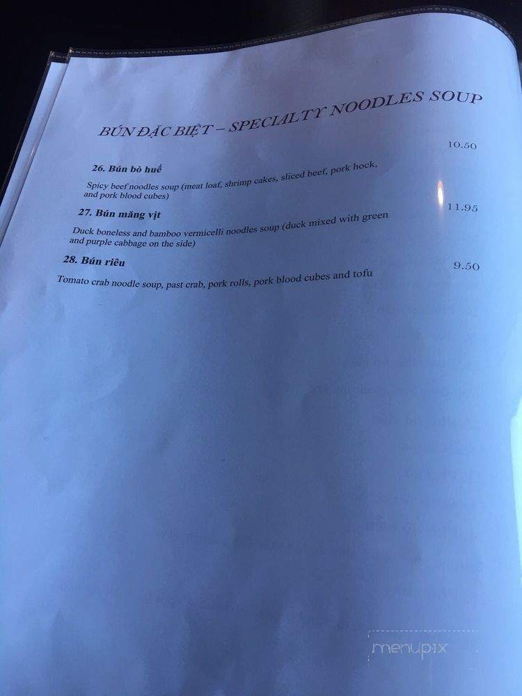 Mai Vietnamese Restaurant - Seattle, WA menu_pic