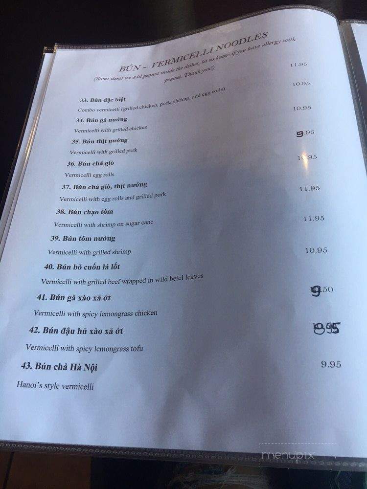 Mai Vietnamese Restaurant - Seattle, WA menu_pic