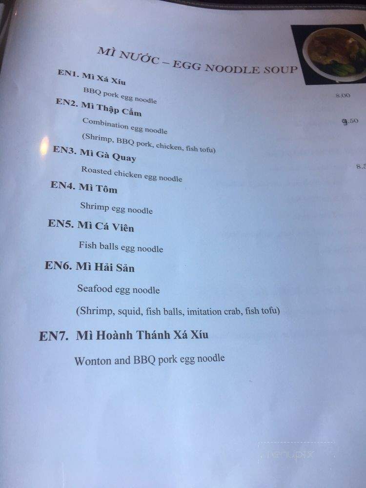 Mai Vietnamese Restaurant - Seattle, WA menu_pic