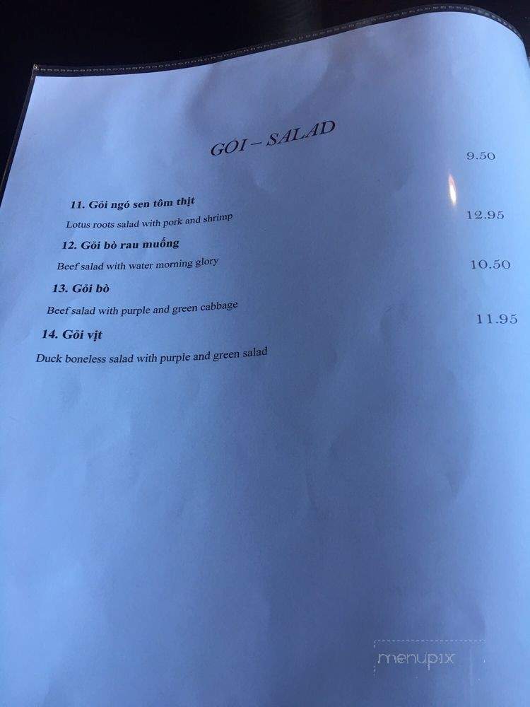 Mai Vietnamese Restaurant - Seattle, WA menu_pic