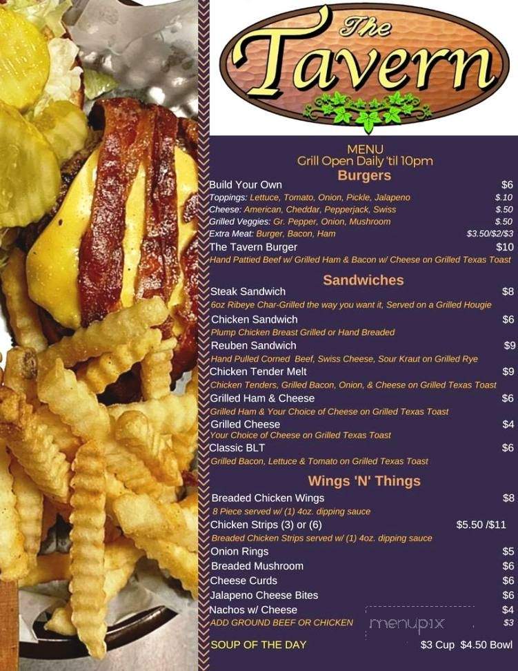 The Tavern - Beloit, WI menu_pic