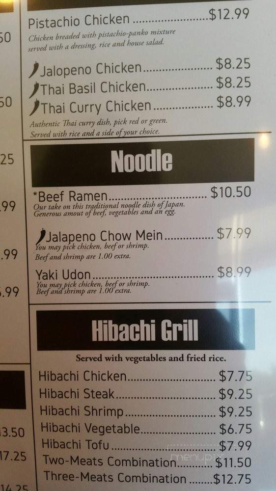 Saru Bar and Grill - Indian Trail, NC menu_pic