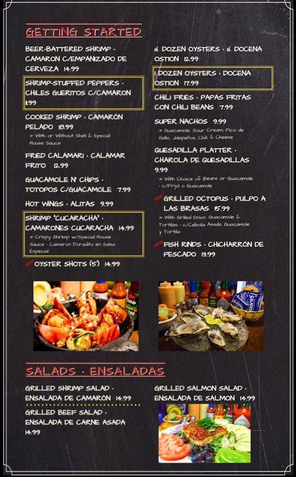 La Resaca - Yuma, AZ menu_pic