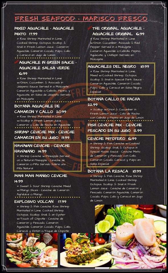 La Resaca - Yuma, AZ menu_pic