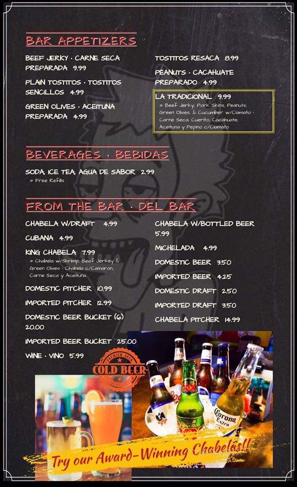La Resaca - Yuma, AZ menu_pic