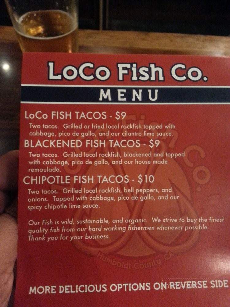 LoCo Fish Co. - Arcata, CA menu_pic