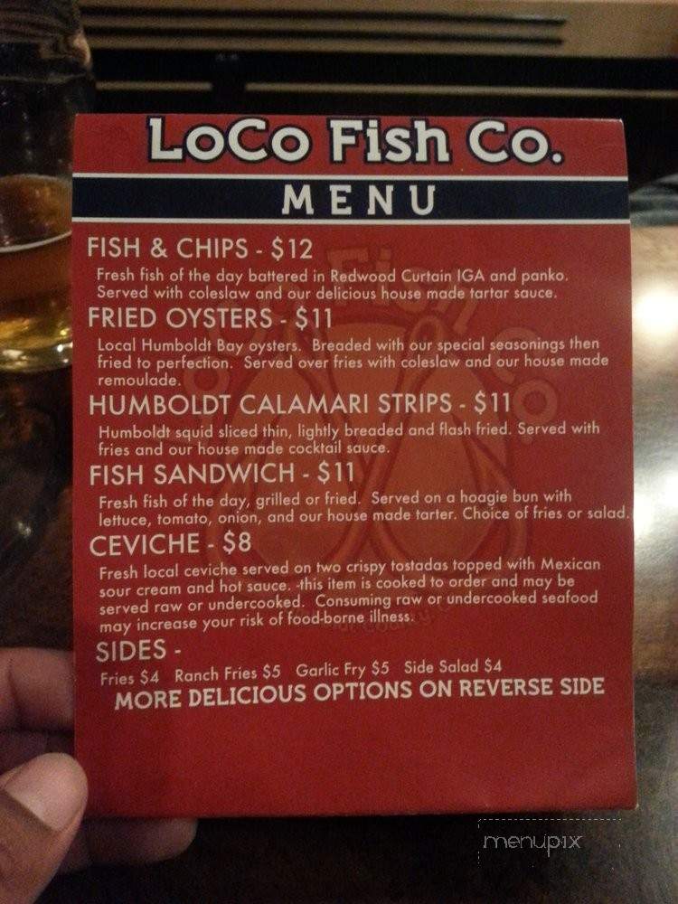 LoCo Fish Co. - Arcata, CA menu_pic