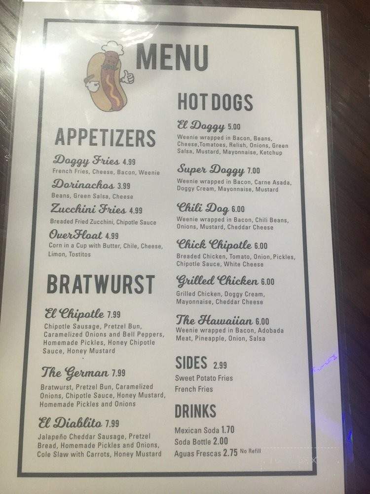 El Doggy Kitchen - El Paso, TX menu_pic