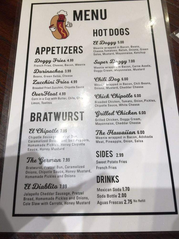 El Doggy Kitchen - El Paso, TX menu_pic