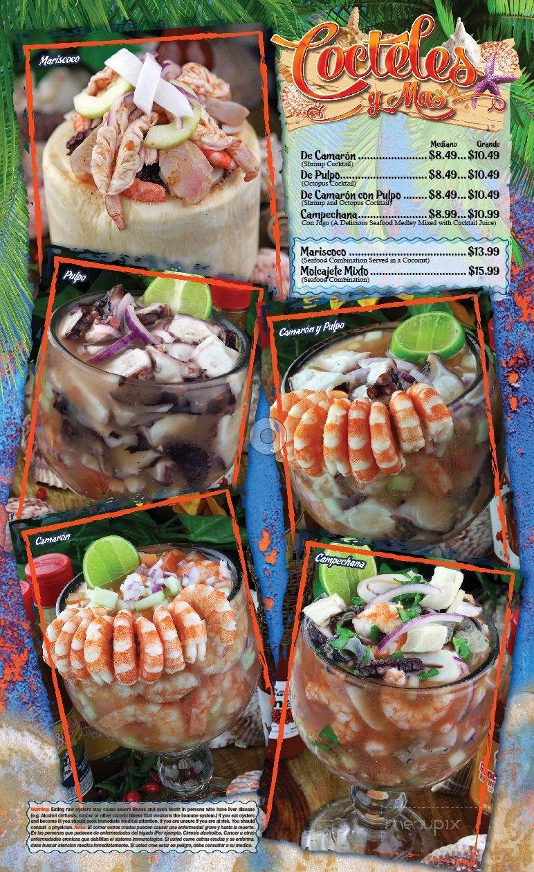Mariscos El Rey 3 - Anaheim, CA menu_pic
