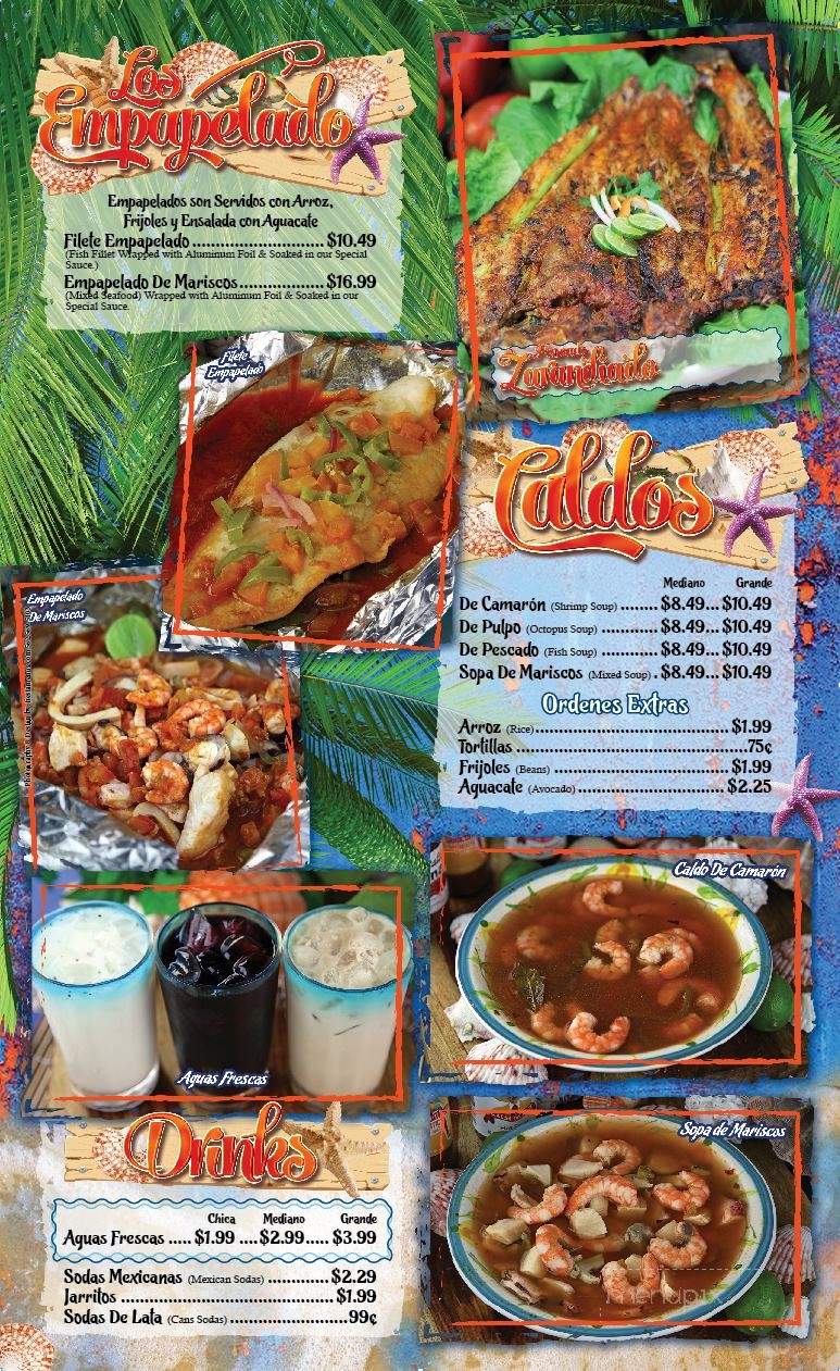 Mariscos El Rey 3 - Anaheim, CA menu_pic
