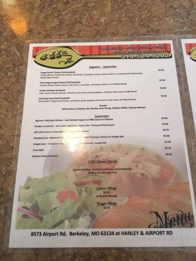 3-s'soups Salads Sandwiches Bistro - Saint Louis, MO menu_pic
