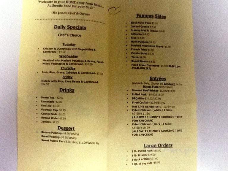 Anointed BBQ and Soul Food - Englewood, CO menu_pic