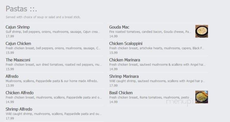 Maasconi's Char & Bar - Verndale, MN menu_pic