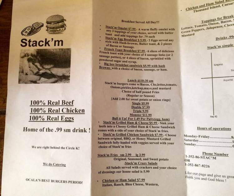 Stack 'm - Ocala, FL menu_pic