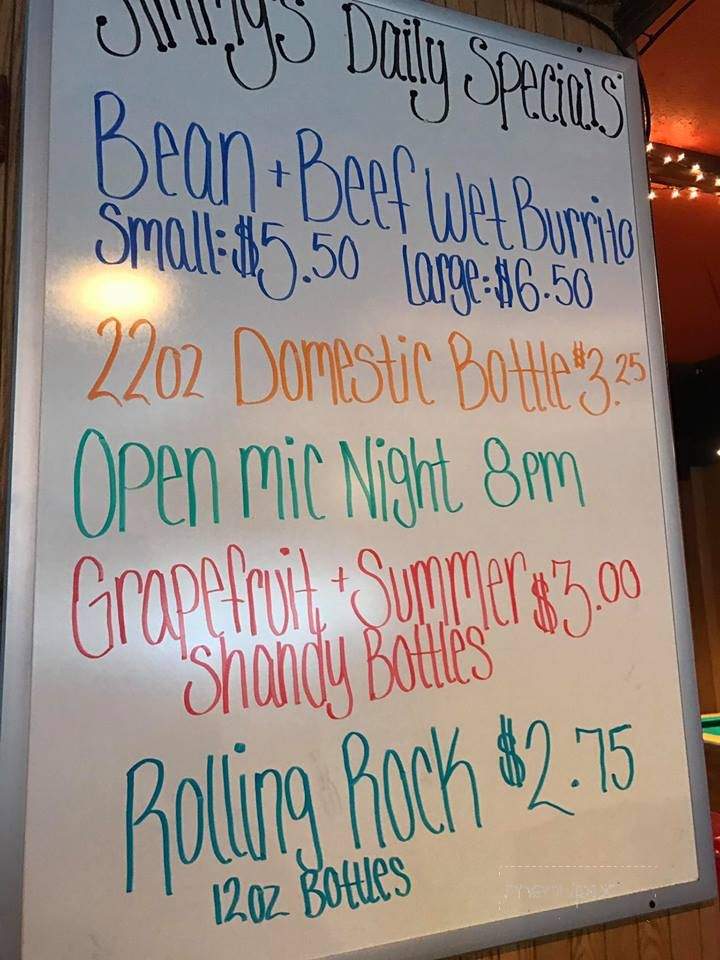 Jimmy's Pub - Montague, MI menu_pic