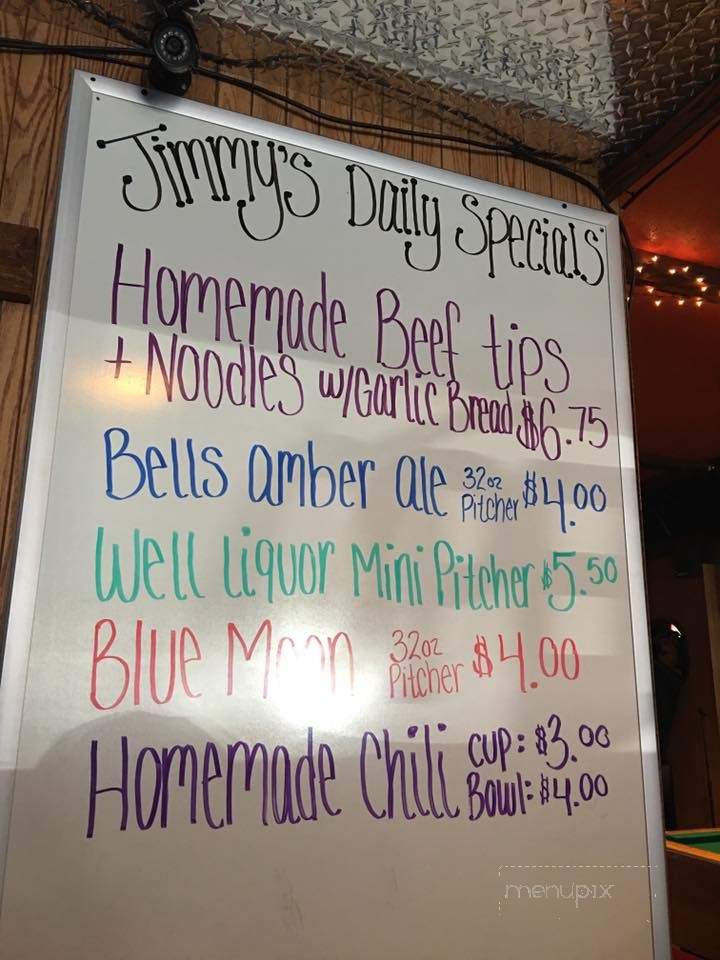 Jimmy's Pub - Montague, MI menu_pic