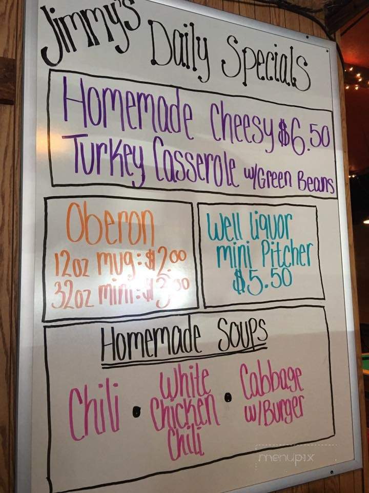 Jimmy's Pub - Montague, MI menu_pic