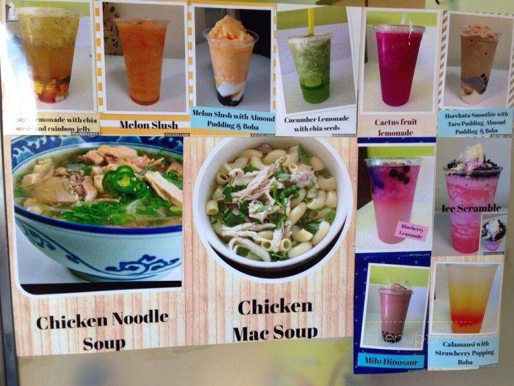 Sago Boba Shop - Canoga Park, CA menu_pic