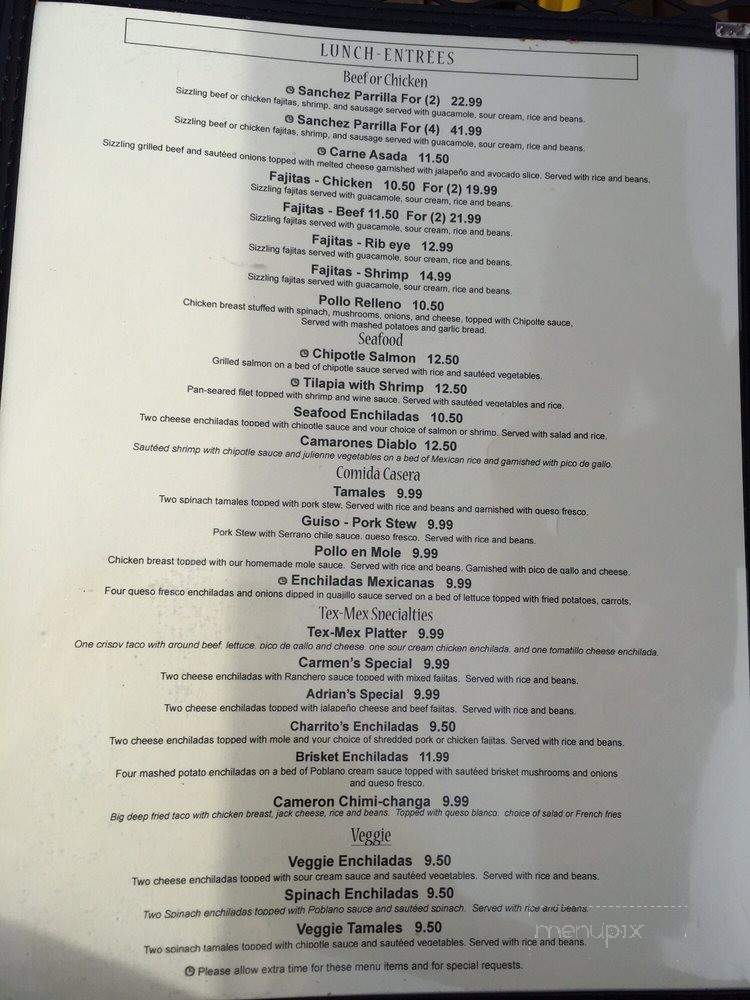 Casa Mama - Dallas, TX menu_pic